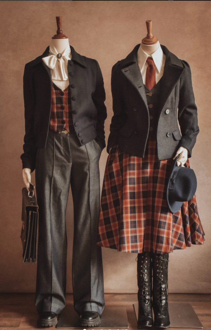 
优雅格纹Outfits🍂🤎🍂