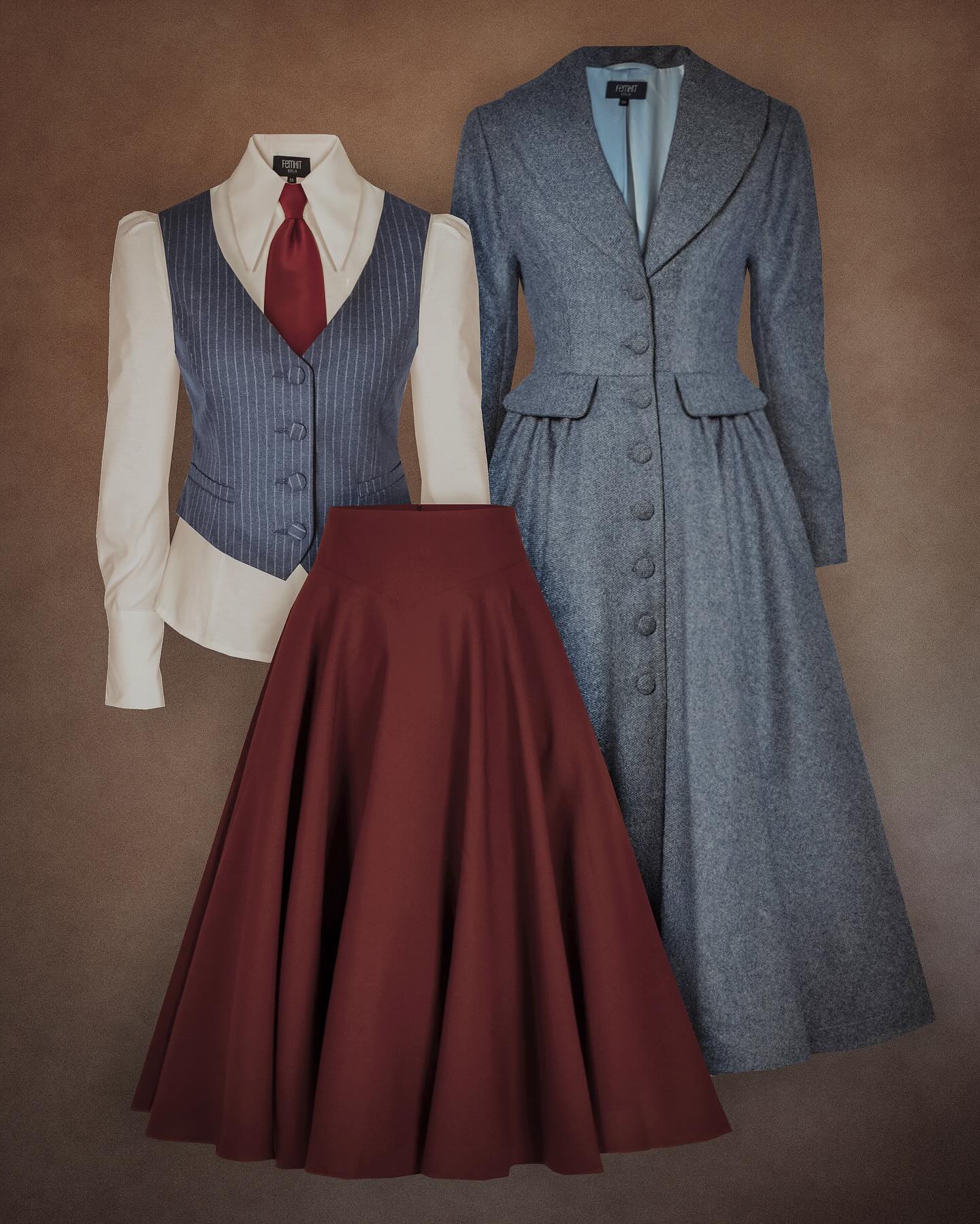 旧时尚复古美学穿搭📸 | Femkit