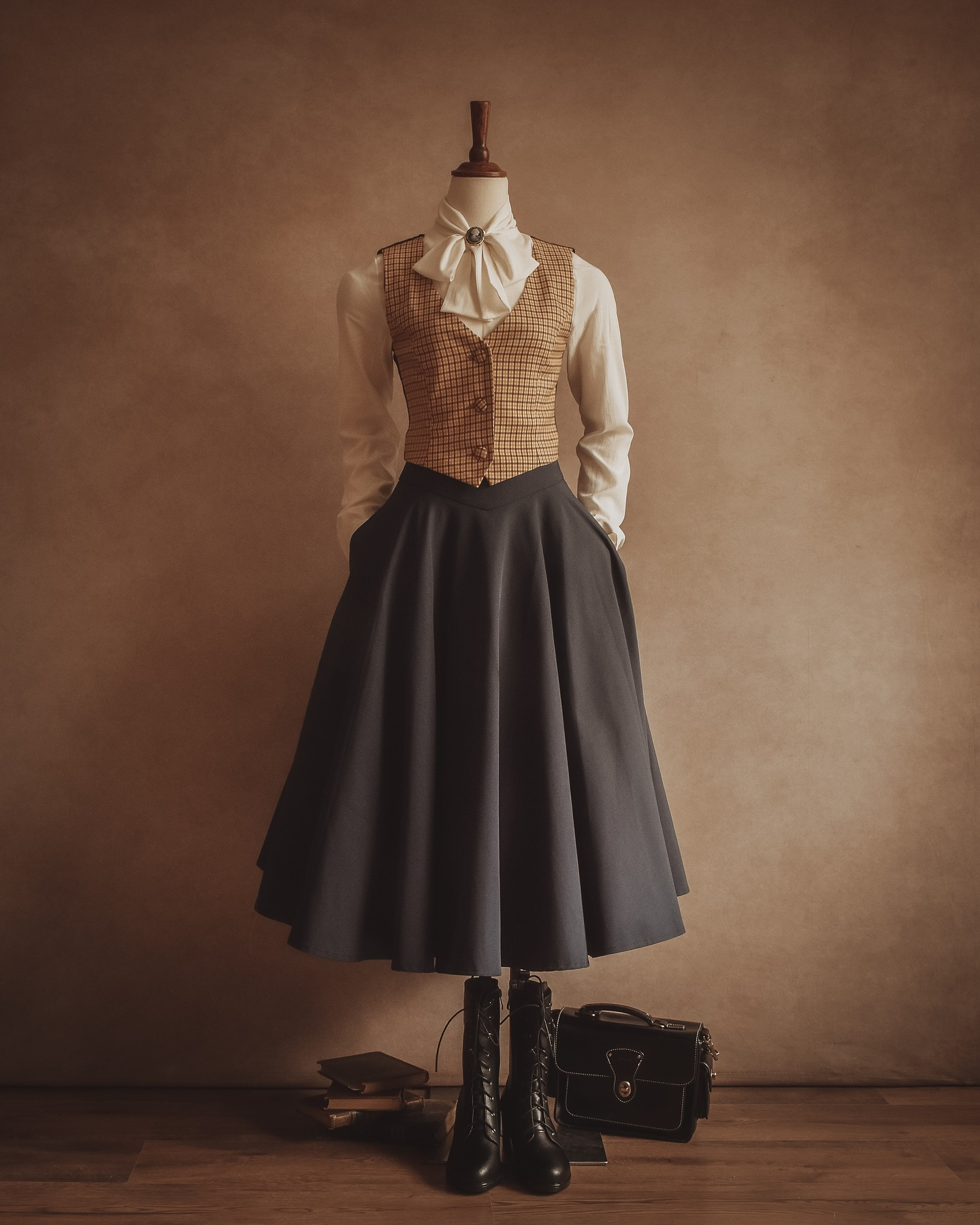 优雅格纹Outfits🍂🤎🍂