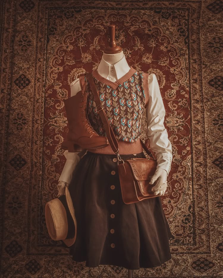 “90年代女作家” 复古知识分子穿搭Femkit